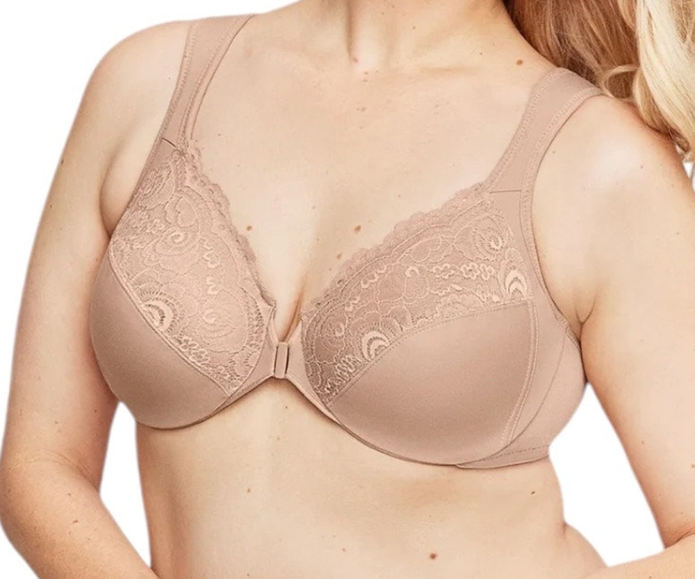 Glamorise Bra 1245 Wonderwire front close underwire size 42D